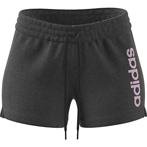 Short Fitness femme coton slim sans poche Linear chiné / - vue 6