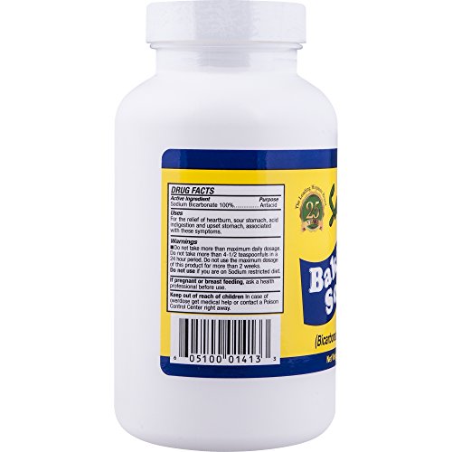 Sanar Naturals Baking Soda, 8 oz - For Digestive Support as Antacid, Baking, Cleaning, Deodorizing, & More