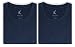 Texere Men's Crew Neck Undershirts (2-Pack, Midnight Blue, Large/Tall) Great Gifts for Dad Boyfriend Brother MB6301-MID-LT
