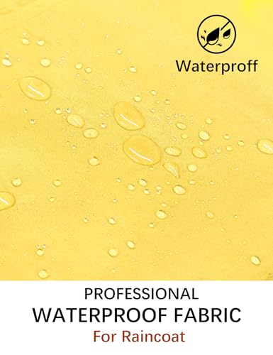 Bloggerlove Rain Jacket for Women Long Raincoat with Hood Lightweight Windbreaker Waterproof Outdoor Trench Coat2