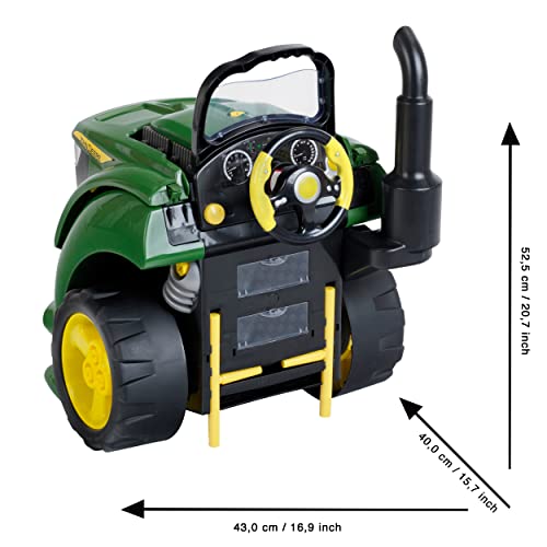 Theo Klein 3916 John Deere Tractor Engine | 56-teilige Traktormotor-Nachbildung mit vielen Funktionen zum Schrauben und Tüfteln | Maße: 43 cm x 40 cm x 52,5 cm | Spielzeug für Kinder ab 3 Jahren