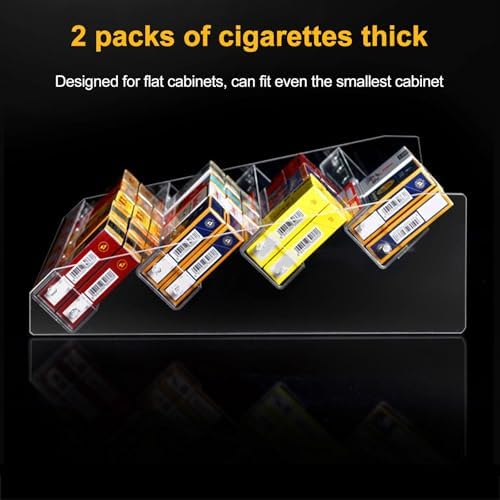 Store Display Rack Wall Mounted Storage Rack Supermarket Convenience Store Automatic Cigarette Rack Space Saving Assembled Display Cabinet,Wall Mounted Acrylic Display Case for Cigarettes, M image 5