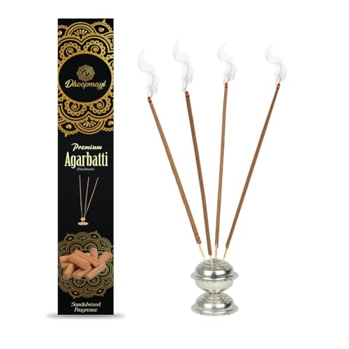Dhoopmayi: Premium Handcrafted Incense Sticks For Tranquility And Relaxation – Aromatherapy Delight For Home, Office, And Meditation (Sandle, 20 Gram) For Rs. 35 @ 94% off
