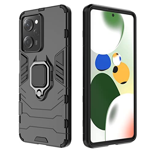 Compatible Xiaomi POCO X5 Pro 5G et Redmi Note 12 Pro 5G Coque Résistante Anti Choc avec Anneau Bague Anti Chute béquille - vue 7