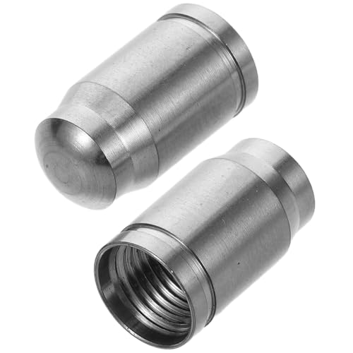 Tapa de válvula para bicicleta PRETYZOOM, 2 piezas, de aleación de titanio, resistente a la corrosión, para bicicletas de montaña y carretera miniatura 1