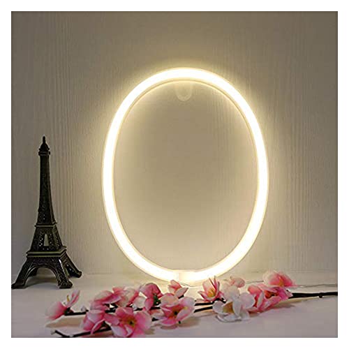 Image of ENUOLI Letter Neon Lights Sign LED Warm White Alphabet Word Wall Lamps (O) | Art Lights Battery /USB Operated Mood Neon Lighting Wedding Party Cafe Bedroom Nursery Christmas Birthday Home Bar Decoration