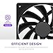 F120Q - 120mm Quiet Airflow Fans - Single - Black