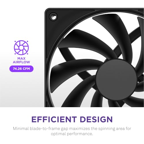 Image of F120Q - 120mm Quiet Airflow Fans - Single - Black