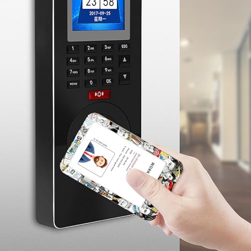 Porta-crachá de identificação com cordão e clipe retrátil para carretel de crachá, protetor vertical