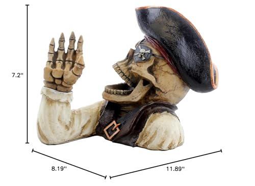 Booty of the Vine Skeleton Pirate Decorative Wine Bottle Holder Kitchen Décor - Thumbnail 6