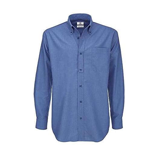 B&C herr Oxford långärmad tröja affärer