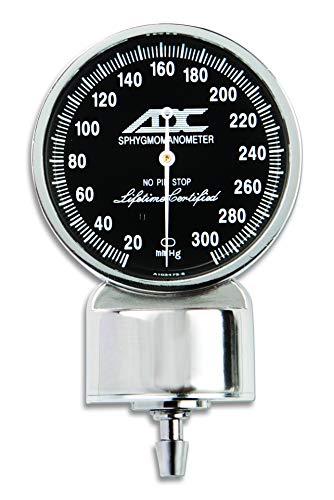 Adc - 700-12Xbk Diagnostix 700 Pocket Aneroid Sphygmomanometer With Adcuff Nylon Blood Pressure Cuff, Large Adult, Black #TOP1