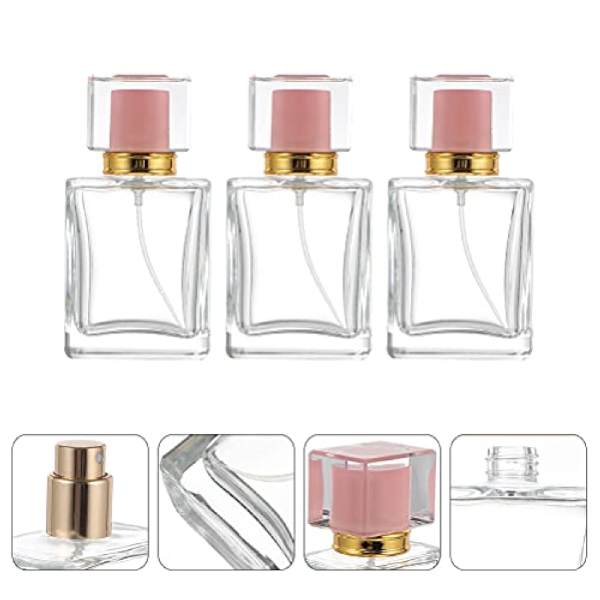 3pcs 30ml Refillable Fine Mist Perfume Spray Bottles