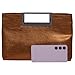 Top Handle Clutch Purses for Women Evening/Formal, Fashion PU Leather Purse for Prom, Cocktail, and Wedding,Brz