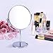 Oak Leaf Magnifying Makeup Mirror, Double-Sided 1x/10X Magnification Tabletop Swivel Vanity Mirror, 8 Inch