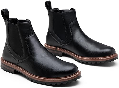 Image of Jousen Chelsea Boots Casual Slip On Ankle Waterproof Mens Boots