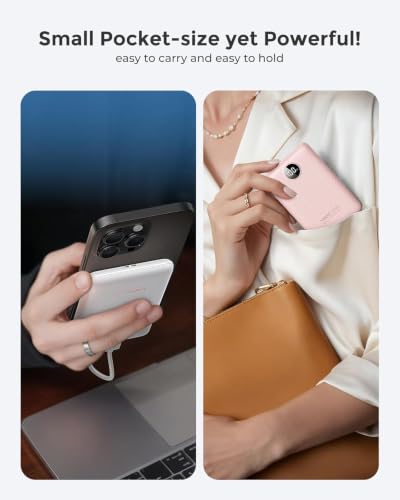 10000mAh 22.5W Veektomx Fast Charging Mini Power Bank (White or Black) - image 8