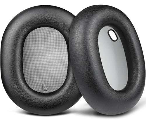 SOULWIT Earpads Replacement for Sonos Ace Wireless Over Ear Headphones, Ear Pads Cushions with Soft Protein Leather, High-Density Foam - Black