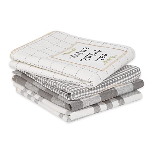 DII-Home-Sweet-Farmhouse-Kitchen-Collection-Dishtowel-Set-18×28-Gray-4-Count DII Home Sweet Farmhouse Kitchen Collection Dishtowel Set 18×28 Gray 4 Count