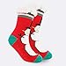 AMIMOJY Adult Christmas Holiday Socks Colorful Indoors Striped Slipper Fleece Knit Thick Warm Womens plus Fashion For Women