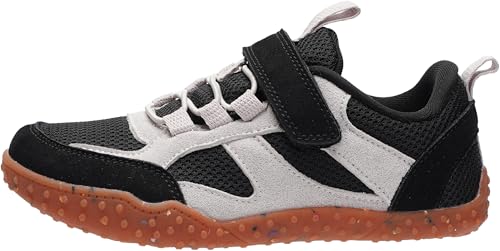 Image of WHITIN Little /Big Kid Wide Retro Barefoot Sneakers WK102 | Back to School, Toe Freedom, Zero Drop Flexible Sole, From Daily Walking to Adventure Sports