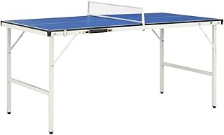 Mesa de ping pong con red de 152 x 76 x 66 cm, color azul