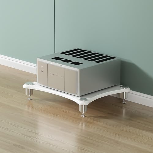 Supporto stereo, rack audio, mensola multimediale, supporto per console di gioco, mensola angolare per supporto multimediale, mensola per proiettore, rack audio stereo, per proiettore, PS5, lettore