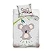 Produktbild MTOnlinehandel Koala Bettwäsche 135x200 80x80 Baumwolle · Tiere Kinder-Bettwäsche für Mädchen und Jungen Teenager-Bettwäsche Chiller · Bettwäsche-Set