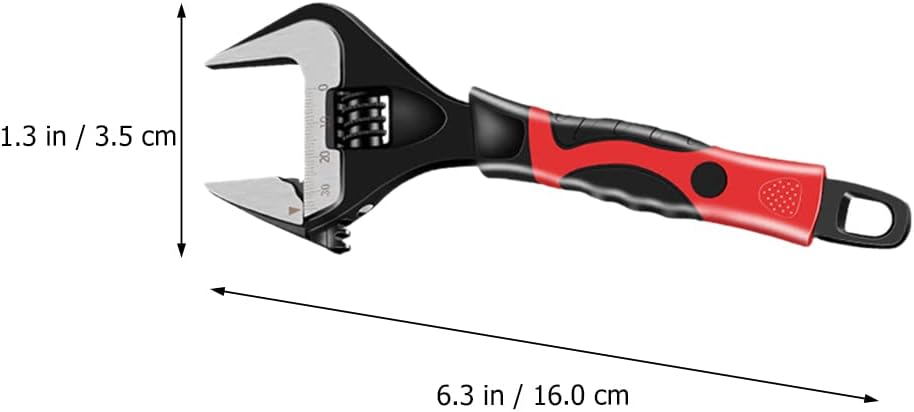 DOITOOL 1pc Bathroom Maintenance Wrench Adjustable Wrench Spanner