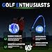 Crestgolf 6 Pack Glow in The Dark Golf Balls Light up Night Led Golf Balls with 12-Minute Reset Timer Gift Sets for Men Women