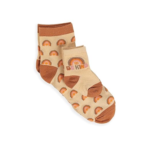 JuJuBe x Studio Oh! Baby Essentials Mama & Me Matching Socks - Mom & Baby Boy/Girl Set, Ankle Socks for Infants 3-12 Months and Adult - Be Kind Rainbows2