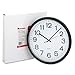 Universal : Indoor/Outdoor Clock, 13-1/2in, Black, 1 AA Battery -:- Sold as 2 Packs of - 1 - / - Total of 2 Each