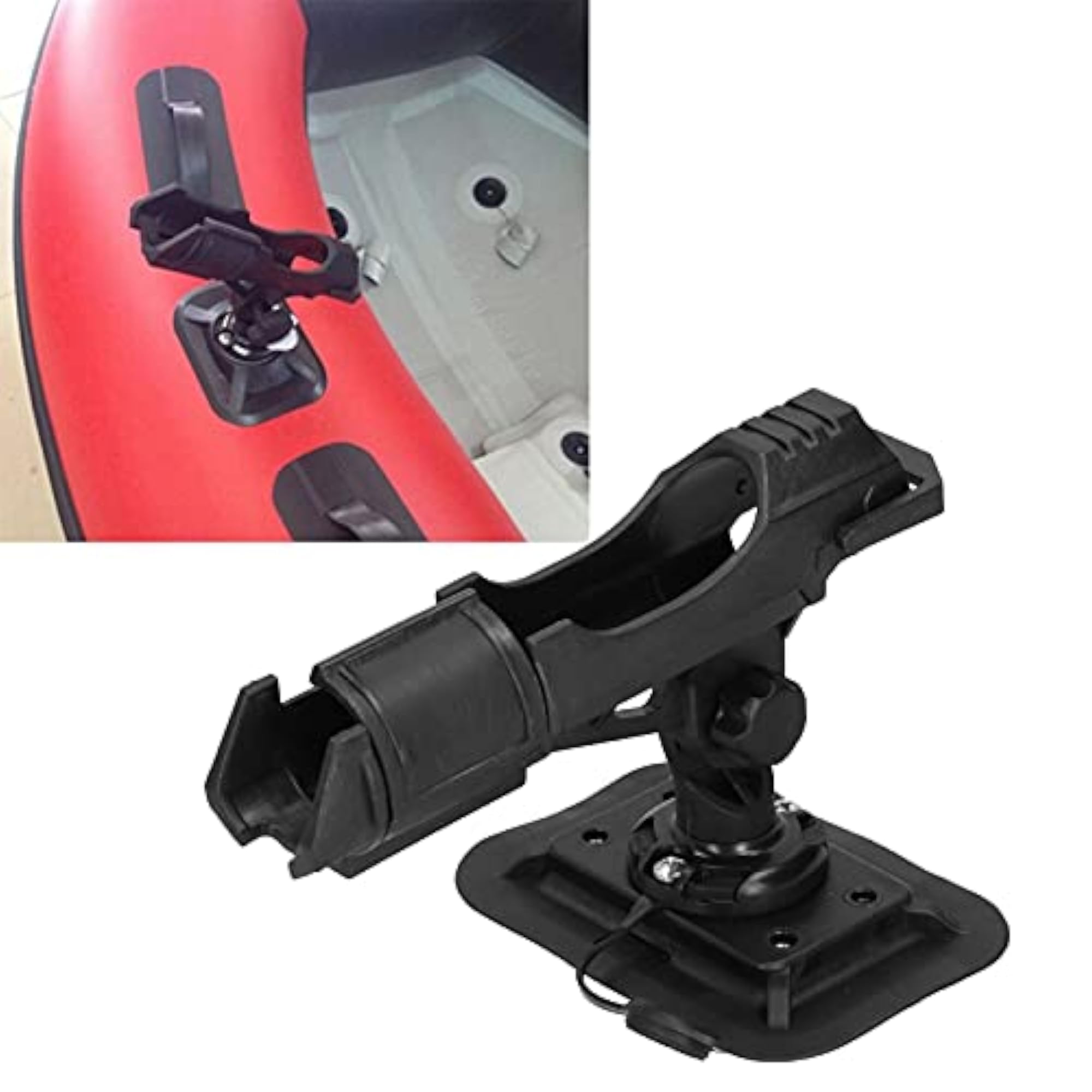 360 Degree Adjustable Kayak Fishing Pole Holder