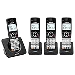 VTech EA5003 DECT Cordless Phone with Nuisance Call Blocker,Easy-to-Read Backlit Display,Landline Phone with 18 Hours Talk-time,Volume Booster,Handsfree Speakerphone,Speed Dial,4-Handset