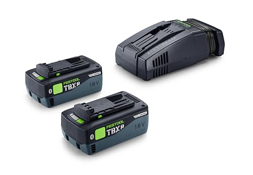 Image of Festool 18V Energy Set - 2x 8 Ah TBX8 Tabless Battery & SCA 16 Charger