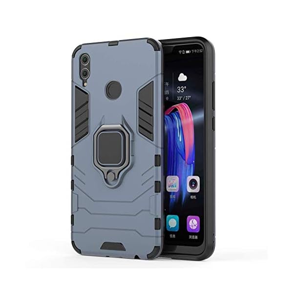 Huawei Honor 8X Funda a Prueba de Choques PC + TPU con Soporte Magnetico