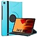 World biz 360° Rotate Case for Galaxy Tab A7 10.4” Case 2022 2020 (SM-T500/ T503/ T505/ T507/T509), Slim Rotation Cover with PC Hard Back Shell Auto Wake/Sleep Function Galaxy Tab A7 (Sky Blue)