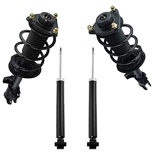 Image of TRQ Front and Rear Complete Strut Assembly & Shock Absorber Kit Complete Strut & Coil Spring Assembly Compatible with 2010-2013 Hyundai Tucson 2011-2016 Kia Sportage