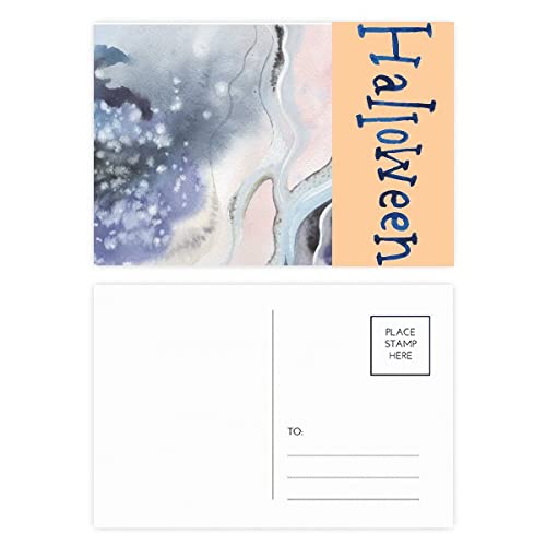 Cartes postales d'Halloween à l'aquarelle pour vos correspondances d'octobre