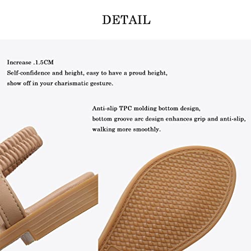 XUEMML Women Fashion T Strap Summer Flip Flops Sandal，Ladies Cute Open Toes Summer Flat Sandals，Bohemian Flat Shoes Slippers4