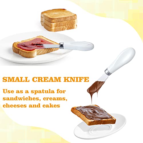 image for Mixweer 4 Pcs Butter Knife Stainless Steel Butter Spreader Knife with 