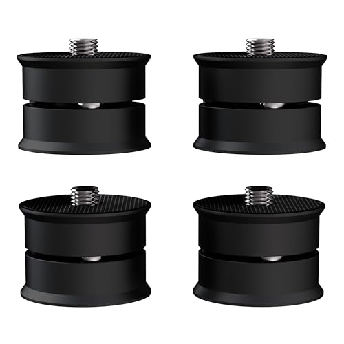 Patas de dispositivo de alta fidelidad Monosaudio de aluminio y amortiguadoras de 39x24mm