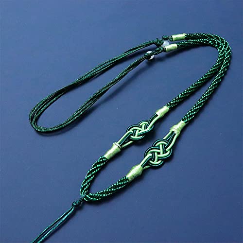 Fqtanju Dark Green 2Mm X 100 Yards Satin Nylon Trim Cord, Rattail, Chinese Knot, Kumihimo, Premium Quality #TOP4