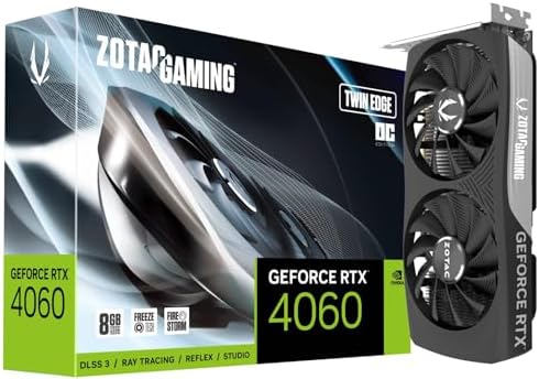 Placa de Video Zotac RTX 4060 Twin Edge OC, 8GB - ZT-D40600H-10M