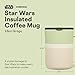 Corkcicle Classic Coffee Mug - Triple Insulated Stainless Steel for Travel - Shatter-Proof Lid - Keeps Drink Hot Over 3 Hours - Holiday Mug Gift - Great for Gifting Warmth - 16 oz - Grogu