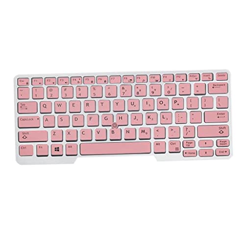 Protector de teclado suave de silicona rosa que evita el desgaste de tu ordenador portátil