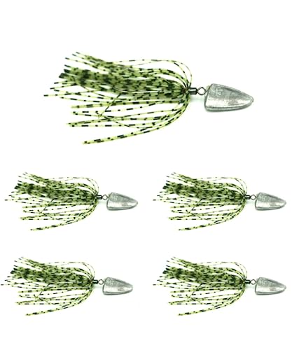 Blue Ocean(ブルーオーシャン) メタルジグ ラバージグ オフセットフック 7g 10g 15g 20g(5個セット) ロックフィッシュ チニング (ラバージグ 7g) 1枚目