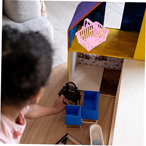 LABRIMP 12 Pçs Mini Cesta De Compras Brinquedo Para Brinquedos De Armazenamento De Bebê Brinquedos A