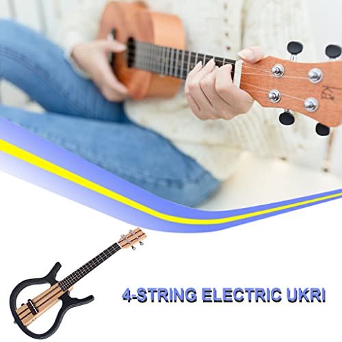 wueiooskj Ukulélé 26 pouces Connexion électrique Écouteur Structure délicate Mini guitare - Les Beatles, Paul McCartney, John Lennon, RIngo Starr, George Harrison wueiooskj Ukulélé 26 pouces Connexion électrique Écouteur Structure délicate Mini guitare – Image 8