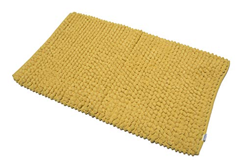 Croydex Yellow Super Soft Cushioned Bath Mat with Slip-Resistant Backing